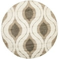 thumbnail image 5 of SAFAVIEH Florida Declan Geometric Swirls Shag Area Rug, Cream/Smoke, 9'6" x 13', 5 of 11