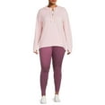 thumbnail image 3 of Avia Women's Plus Size Solid Active Leggings, 28", 3 of 6