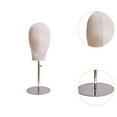 thumbnail image 6 of Mornei Canvas Block Head Display Head Desktop Multipurpose Styling Head Hat Display, 6 of 9