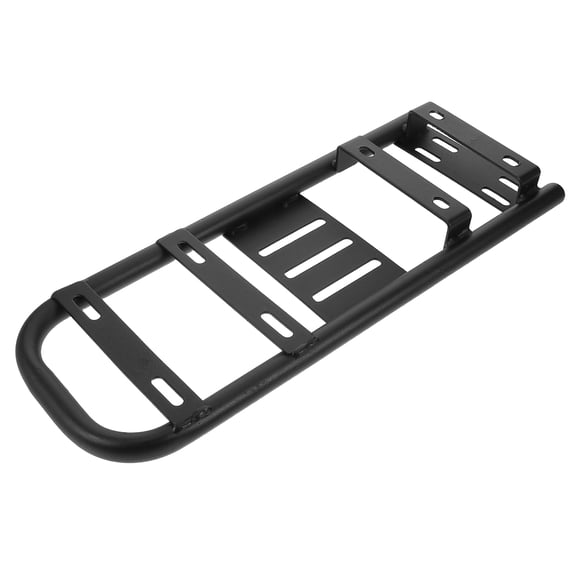 HONMEET Black Heavy Duty Rear Rack with Extended Cargo Space for Secure Bike Travel and Touring