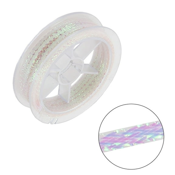 8m Fly Tying Body For White Ice Wing Shrimp Holographic Mylar Braid Fly Tying Materials For Minnow Fly Baitfish