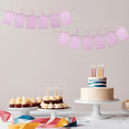 thumbnail image 3 of Monthly Photo Banners, Birthday Milestone Party Decorations Sign Garland Flags, Gift for Party Planners, Pink, 1 set, 3 of 10