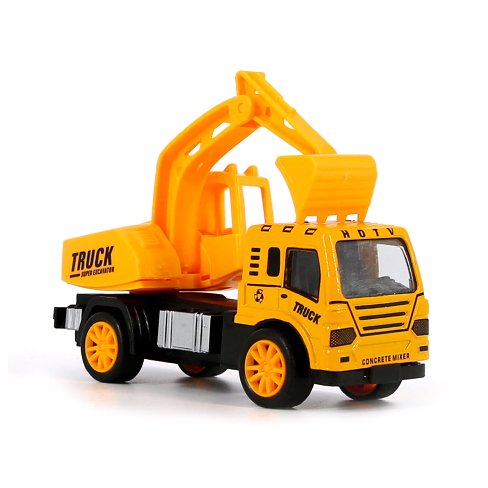 Details about   Kids Transport Truck Carrier Toys Excavator Mixer Crane Dump Engineering Vehicle