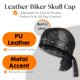 thumbnail image 4 of Gorra motera Hachapy Leather para mujer, ajustable, color negro, 4 of 6