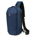 thumbnail image 1 of ozuko New Style Outdoor -Theft Chest Pack USB Oxford Cloth Man Waterproof Single Shoulder Pack, 1 of 7