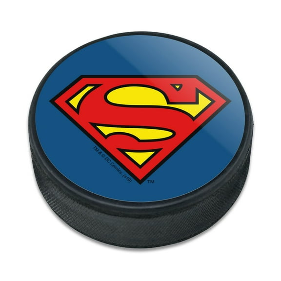 Superman Classic S Shield Logo Ice Hockey Puck