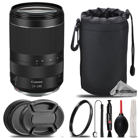 Canon RF 24-240mm f/4-6.3 IS USM Lens   UV Filter  Lens Pouch- Basic Kit (International Version)
