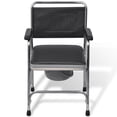 thumbnail image 2 of vidaXL Commode Chair Steel Black, 2 of 6