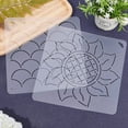 thumbnail image 2 of Plastic 2Pcs Acrylic Quilting Templates Acrylic Stencil Template Durable Acrylic Stencil DIY Tool for Friends DIY Home Studio Flower, 2 of 6