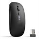 thumbnail image 1 of Mouse Wireless Rechargeable, Ultra Slim 2.4G Silent Wireless Mouse Optical Computer Mouse 1600 DPI with USB Receiver for Laptop PC Mac MacBook, Window, 1 of 5