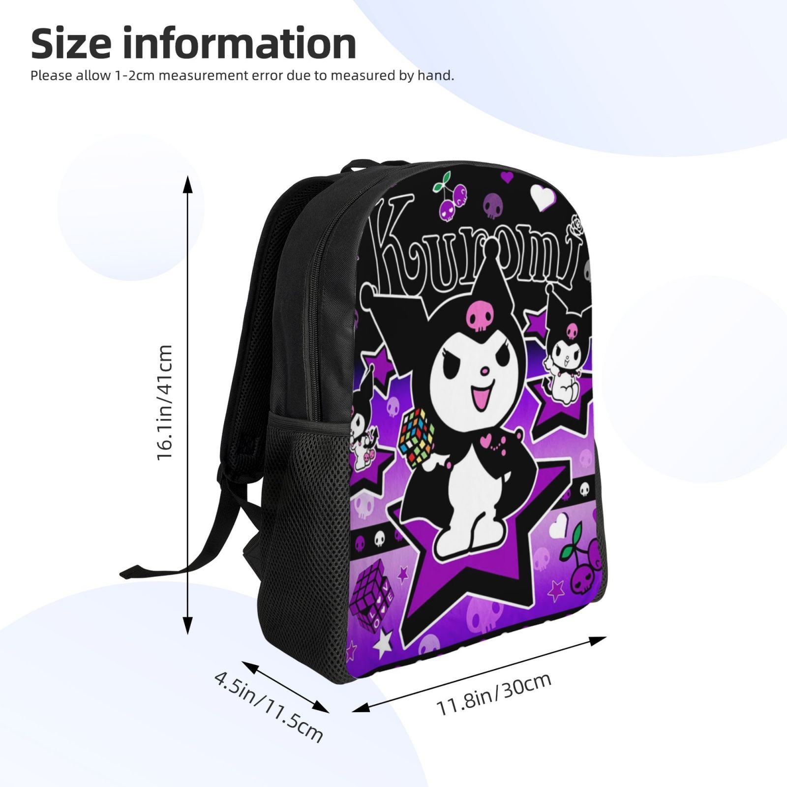 Kuromi and My Melody Backpack Bookbag Casual Daypack Barbados | Ubuy