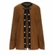 thumbnail image 5 of Capa de mujer, gabardina corta, elegante, con botones, para mujer, 5 of 6