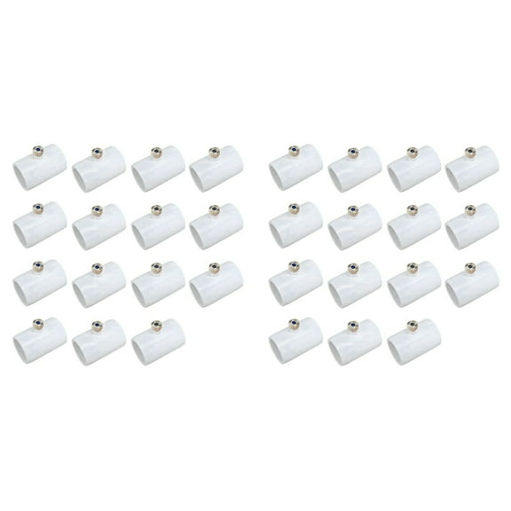 30Pcs 1/2Inch PVC Nozzle Connector with Brass Misting for Outdoor Cooling System