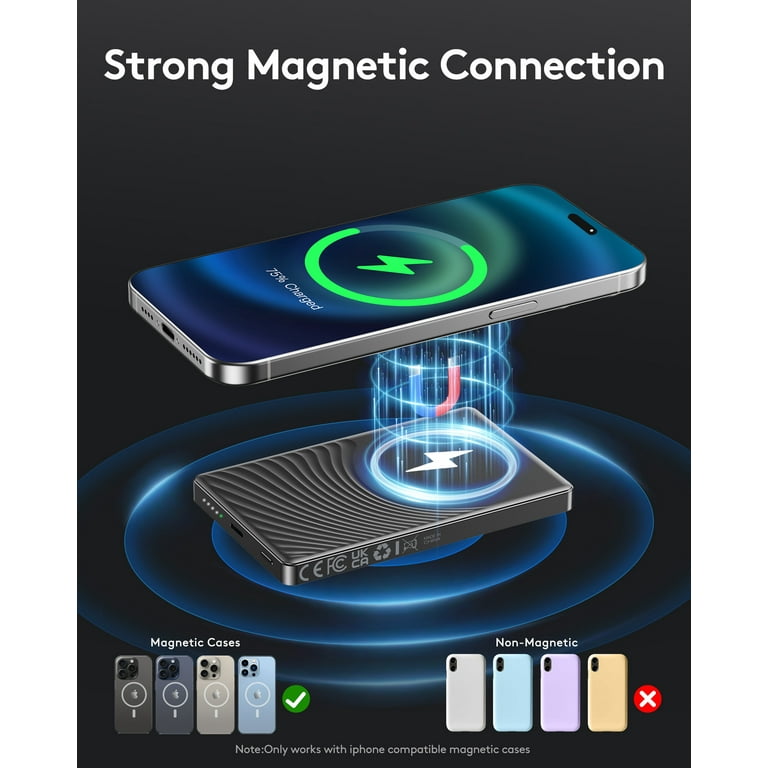 UGREEN Nexode Externe accu, 45 W, 20.000 mAh, powerbank, snel opladen, geïntegreerde USB C-kabel, PD3