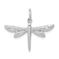thumbnail image 1 of Sterling Silver Rhodium-plated CZ Dragonfly Pendant, 1 of 3