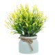 thumbnail image 1 of Flores artificiales en maceta, plantas de imitación, decoración de plantas en maceta, flores de plástico, bonsái para balcón y patio., 1 of 7