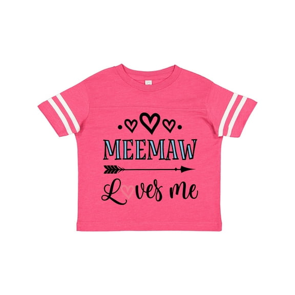 Inktastic My Meemaw Loves Me Girls Girls Toddler T-Shirt