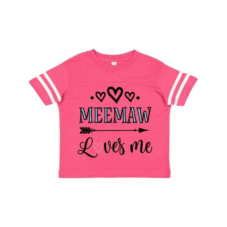 

Inktastic My Meemaw Loves Me Girls Gift Toddler Toddler Girl T-Shirt