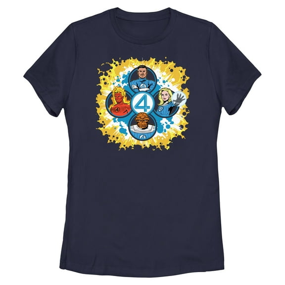 Womens The Fantastic Four: First Steps Classic Family Portraits T Shirt