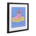 thumbnail image 3 of Stupell Industries Summer Pool Float Cat Black Framed Print Under Glass design by Krissy Mast, 13 x 13, 3 of 10