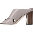 thumbnail image 3 of Women's Sarto by Franco Sarto Clara Slide Sandal Grey Vachetta Leather 4 M, 3 of 6