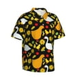 thumbnail image 3 of Xecao Farm Goose print Hawaiian shirt - a stylish short-sleeve button-down for men, perfect for casual beach and tropical outings., 3 of 9