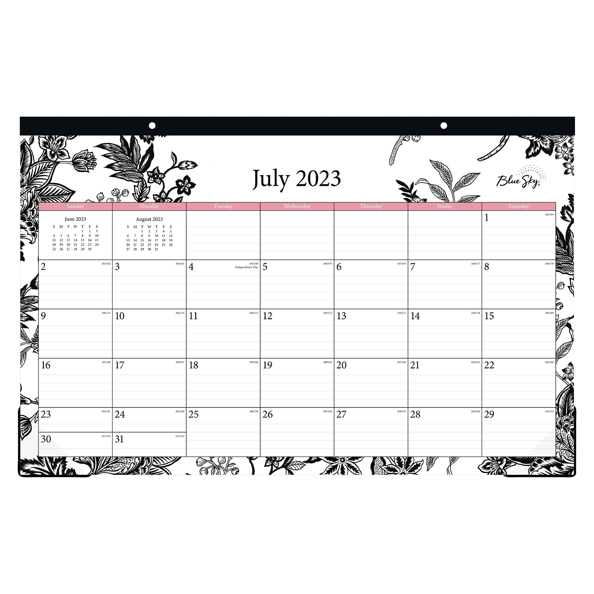 20232024 Blue Sky™ Monthly Academic Desk Pad Calendar, 17" x 11