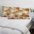 thumbnail image 3 of Brown Ombre Pillow Covers, Linen Long Throw Pillow Case, Gradient Abstract Art Vintage Holiday Pillow Protector Decorative Cushion Cover for Living Room/Bedroom 16" x 24", 3 of 8