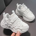 thumbnail image 2 of Xudanell Kids Basketball Shoes Seasonal Casual Shoes Star Lace up Thick Soled Sports Shoes Baby Boy Shoes White, 2 of 8