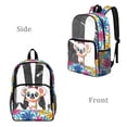 thumbnail image 2 of SEANATIVE Clear PVC Backpack for Kids Boys Girls Transparent Bookbag See Through School Daypack Middle High School Backpacks Rucksack Schoolbag, Colorful Koala Flower, 2 of 7
