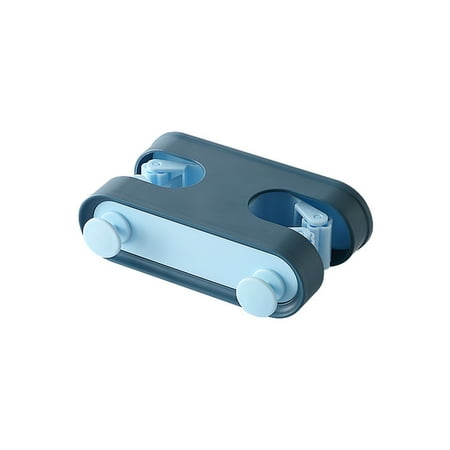 

Small Hooks Hooks Small Hooks Nordic Color Seamless Mop Hook Creative Double Card Position With Hook Mop Clip Blue
