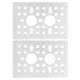 thumbnail image 5 of Pantalla de panel de malla, 2 piezas Placa de rejilla de aluminio Pared de rejilla Placa de rejilla de aluminio Rendimiento finamente ajustado NikouMX herramienta, 5 of 8