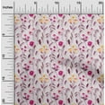 thumbnail image 2 of oneOone Viscose Chiffon Fuschia Pink Fabric Floral Quilting Supplies Print Sewing Fabric By The Yard 42 Inch Wide, 2 of 4