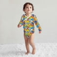 thumbnail image 4 of Xecao Various Balls Print Baby unisex-baby Cotton Long-sleeve Bodysuits-12 Months, 4 of 6