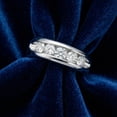 thumbnail image 2 of Pompeii 3/4Ct Men's Diamond 5-Stone Wedding Ring Channel Set 10k Gold Lab Grown, 2 of 3