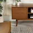 thumbnail image 5 of Walker Edison Mid Century Modern 2 Door TV Stand for TVs up to 60", Caramel, 5 of 15