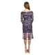 thumbnail image 3 of Vestido de mesh drapeado Roman Fashion /Juvenil, 14392 (Morado) violeta oscuro G, 3 of 5