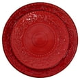 thumbnail image 3 of Elama Malibu Ocean Bloom 16-Piece Dinnerware Set in Red, 3 of 8