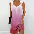 thumbnail image 2 of gakvbuo summer Tank dresses for women 2024 Sleeveless Mini Dress Sundresses Women's Geometric Printed Elegant Camisole Round Neck Dress, 2 of 5
