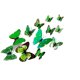 thumbnail image 3 of Toystoory 12 piezas 3D mariposa pegatinas de pared arte calcomanía PVC decoración del hogar tienda boda DIY Decoración del hogar verde, 3 of 6