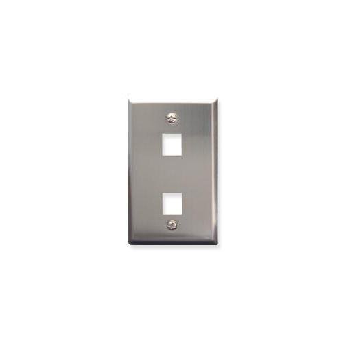 ICC FACE-2-SS IC107SF2SS - 2PORT FACE - en Acier Inoxydable