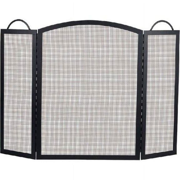 Dagan S130 3 Fold Center Arched Screen, Black