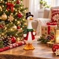 thumbnail image 3 of Porch Goose Statue Christmas Holiday Outfit Tabletop and Front Porch Decor Indoor Outdoor Festive Home Decoration for Seasonal Displays Gifting, 3 of 4