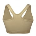 thumbnail image 2 of Deepwonder Women's Zip Front Sports Bra Wireless Post-Surgery Bra Active Yoga Sports Bras(Complexion,L), 2 of 7