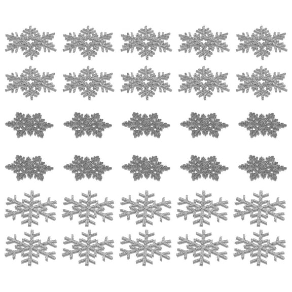 Snowflake Applique Stickers Iron Appliques for Fabric Accessories Man Cloth 30 Pcs
