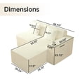 thumbnail image 2 of SOULART 67"Cloud Sofa,L shaped loveseat with Ottoman, Modern Modular sofa for livingroom,No Assembly Required,White（Right Side）, 2 of 7