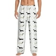 thumbnail image 2 of Lsque Dachshund Dog Print Men's Pajama Pants, Lounge Pant - Comfortable Home Wear,Elastic Waistband, Stylish Design-Large, 2 of 9