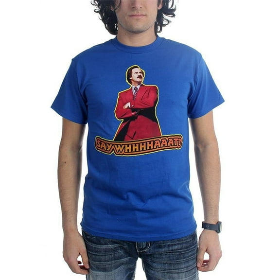 THE ANCHORMAN 2 Ron Burgundy Self Photo Say What T-Shirt 3XL