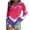 Pink, variant on IROINNID Discount Christmas Shirts for Women V-Neck Lounge Print Raglan Long Sleeve T-Shirt Top,Pink