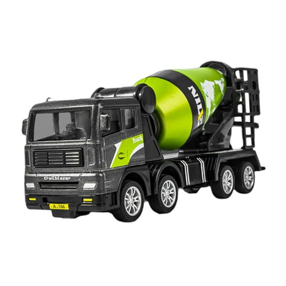 Bunblic Alloy Car Model Construction Vehicle Metal Model Car, Mixer, Tanker Truck, Educational Kids Toy Fun Simulation for Kids Gifts Mixer car